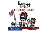 Patriotic Mom Skeleton, a Seasonal Illustration by Willow Paige Farms (Thumbnail 5 of 5)