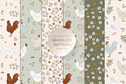Cottagecore seamless pattern&clipart, a Pattern Graphic by Cozy pattern shop (Thumbnail 1 of 5)