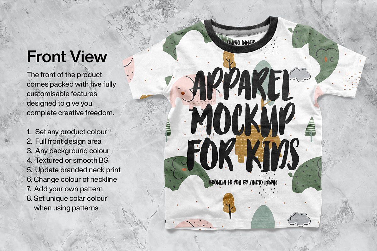 Kids T-shirt Mockup, a Books & Magazine Mockup by Studio Innate (Photo 3 of 5)