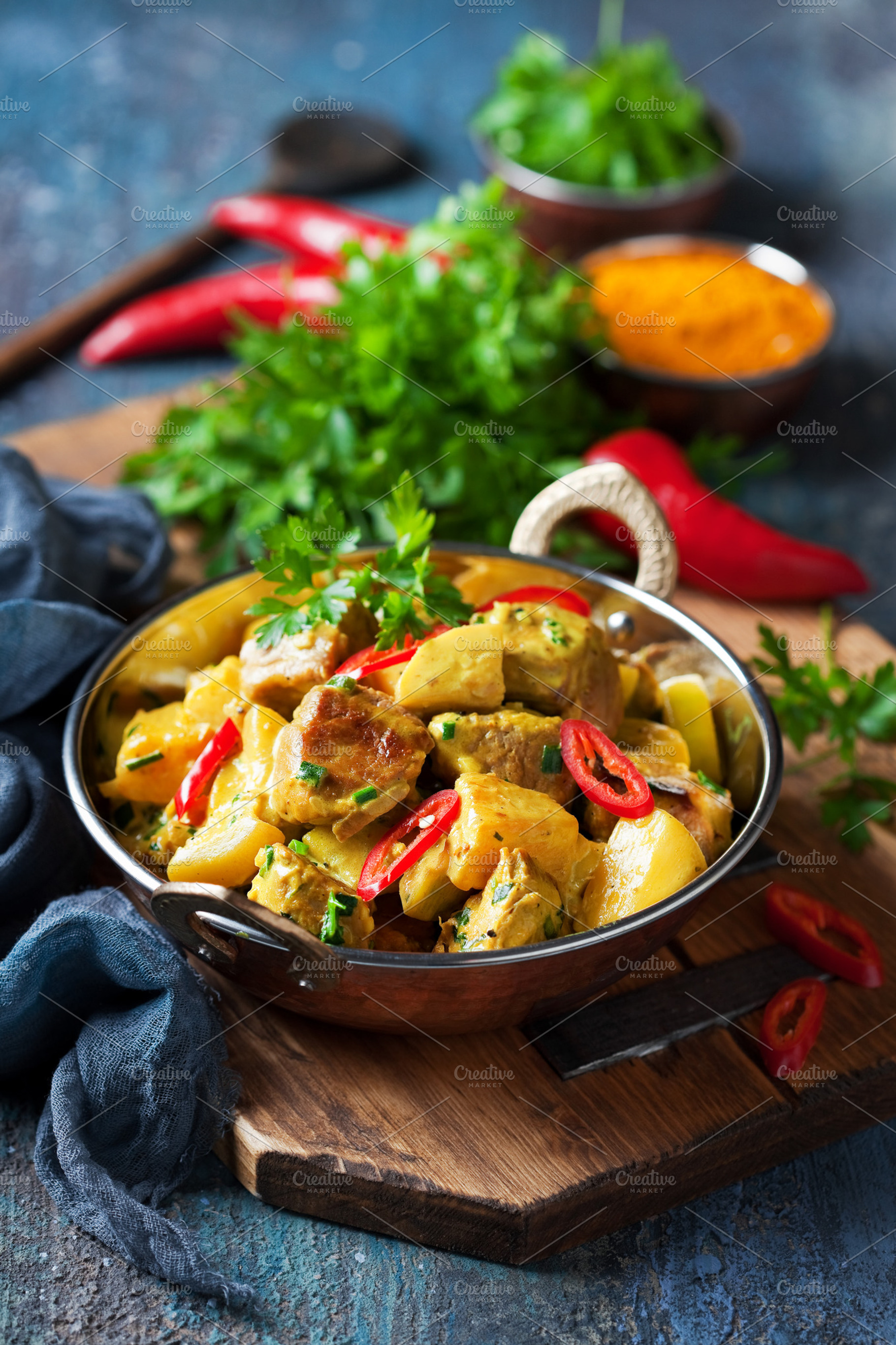 Chicken curry with pineapple, a Food & Drink Photo by Y. A. Photo