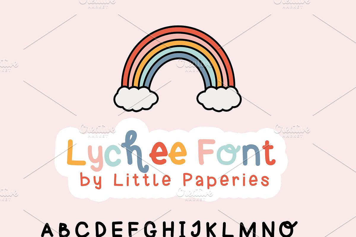 Lychee Font by Little Paperies, a Script Font by Little Paperies (Photo 2 of 4)