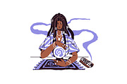 Women fortune tellers set + posters, a Person Illustration by PaperTrident (Thumbnail 11 of 16)