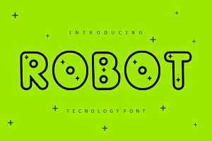 ROBOT, a Symbol Font by Fourteen Letter