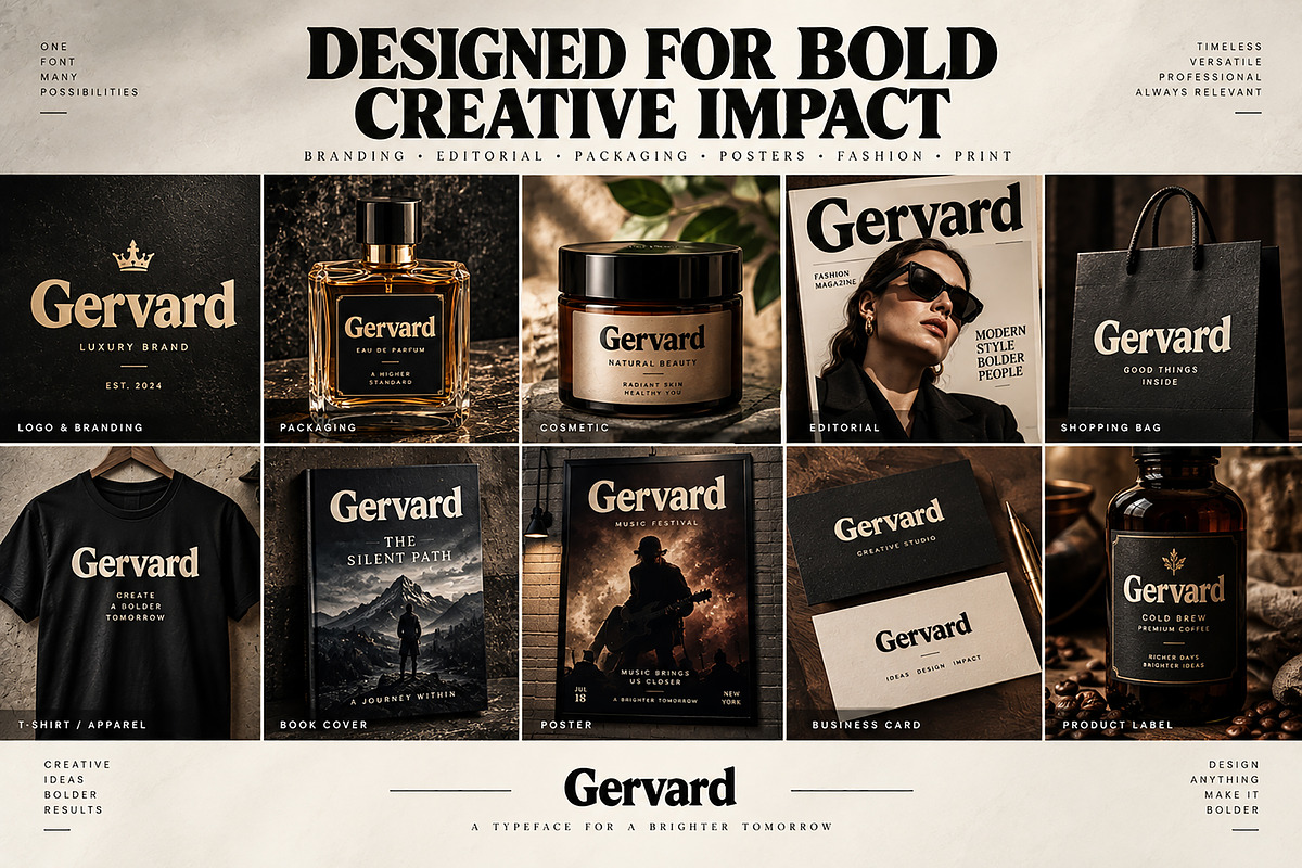 Gervard, a Serif Font by Wow Magic (Photo 2 of 5)