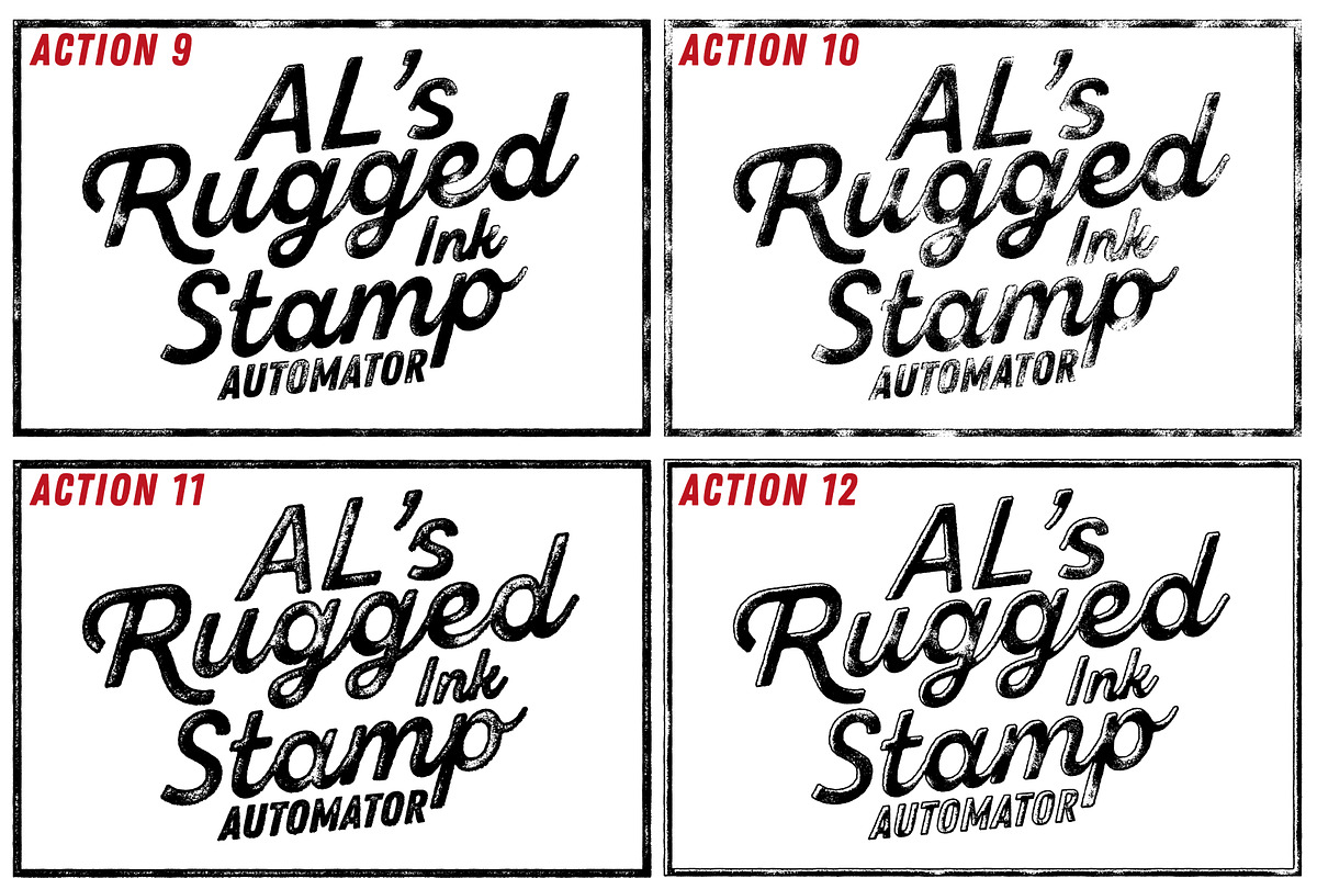AL's Rugged Ink Stamp Automator, an Action Add-On by AL's Design Studio (Photo 8 of 8)