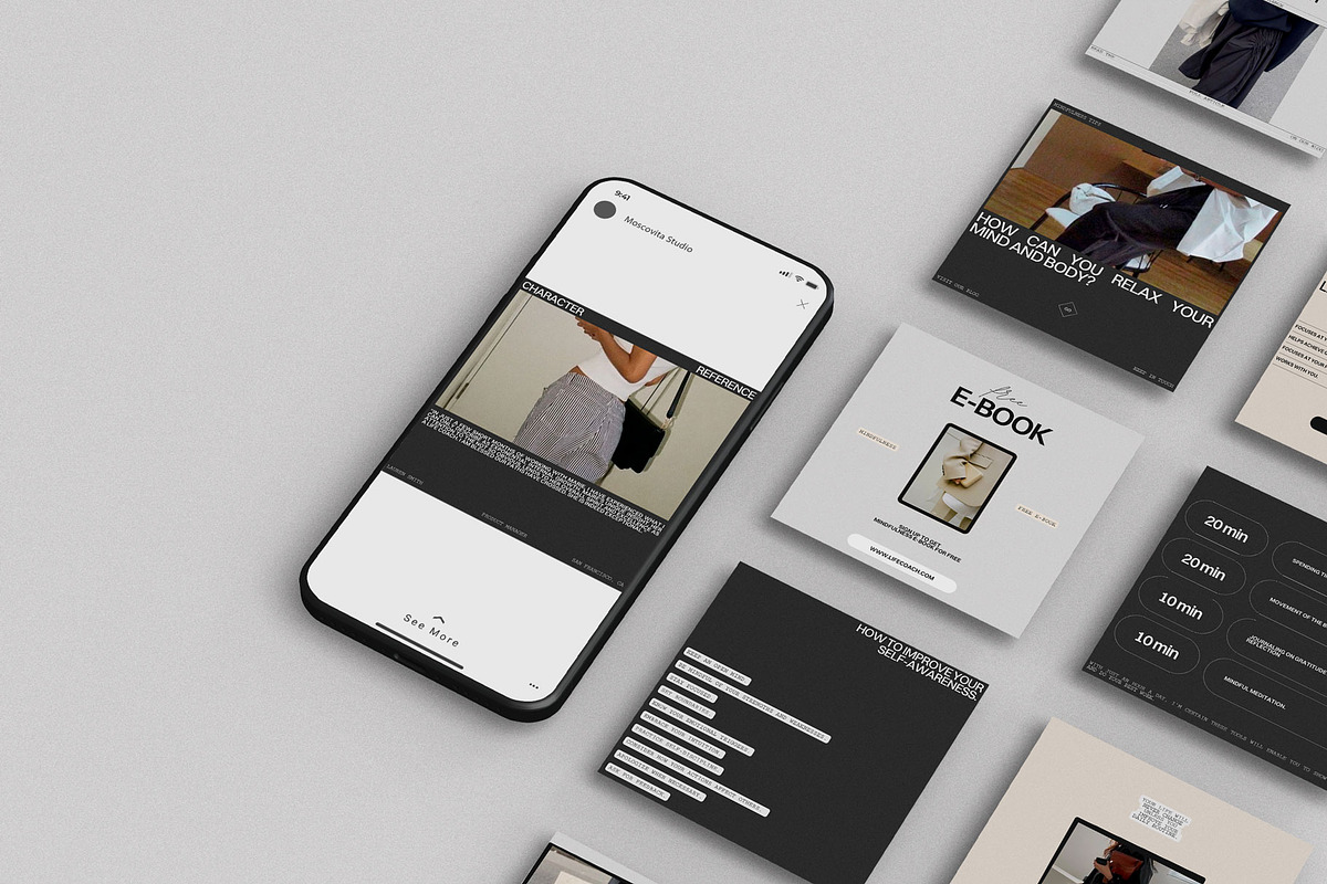 Life Coach Social Media Template, a Social Media Template by Moscovita Studio (Photo 15 of 39)