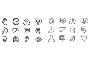 Health icons representing human, a Healthcare Illustration by ZinetroN