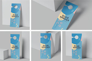 Door Hanger Mockup Templates, an Advertising Mockup by megostudi0