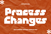 Process Changes - Funky Font, a Sans Serif Font by 177Studio (Thumbnail 1 of 8)