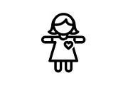 Cute Love Girl Silhouette Bundle, an Illustration by Designs_River (Thumbnail 48 of 53)