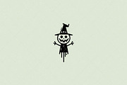 Halloween Scarecrow Icon, a Seasonal Illustration by Vectorium Studio (Thumbnail 2 of 3)