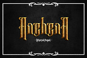 Anehena Typeface, a Blackletter Font by Arterfak Project (Thumbnail 1 of 7)