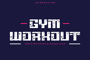 Gym Workout, a Sans Serif Font by alon kelakon (Thumbnail 1 of 5)