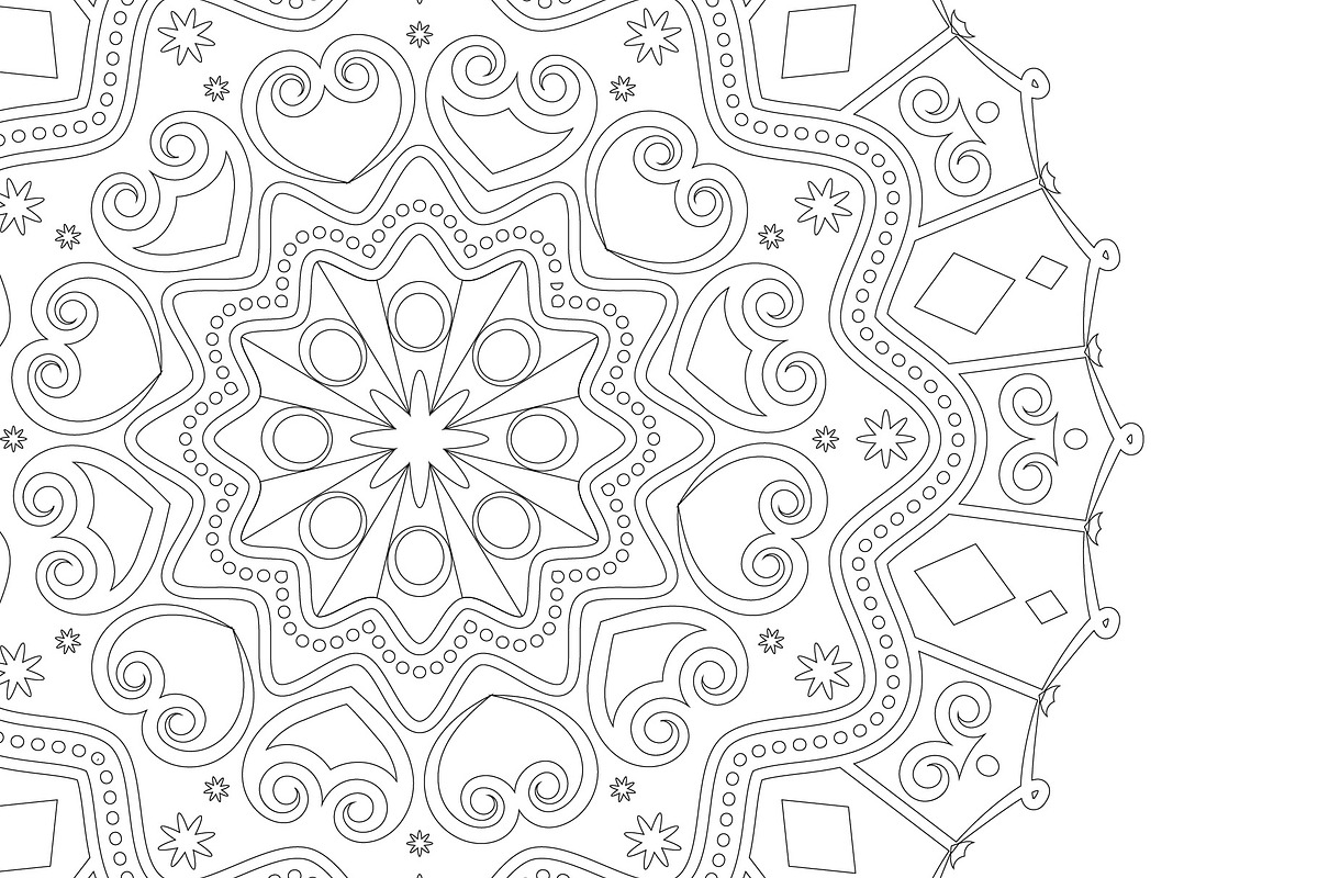 Colored Mandala Backgrounds Set, a Background Graphic by Soulprint Mercury (Photo 4 of 5)