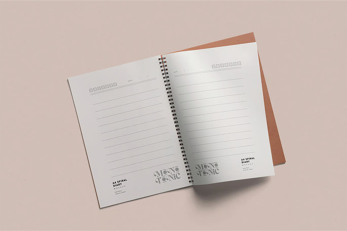 Notebook Mockup, an Advertising Mockup by megostudi0 (Photo 3 of 6)