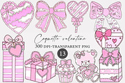 Coquette valentine clipart, an Illustration by Designworld (Thumbnail 1 of 4)