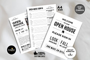 Open House Sign In Sheet Canva, a Flyer Template by CreativeVinesStore (Thumbnail 2 of 8)