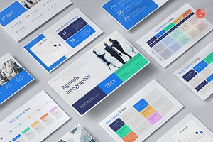 Agenda Infographics PowerPoint, a Presentation Template by Pixslides