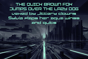 Quabork - Futuristic Square Fonts, a Sans Serif Font by Konstantine Studio (Thumbnail 3 of 4)