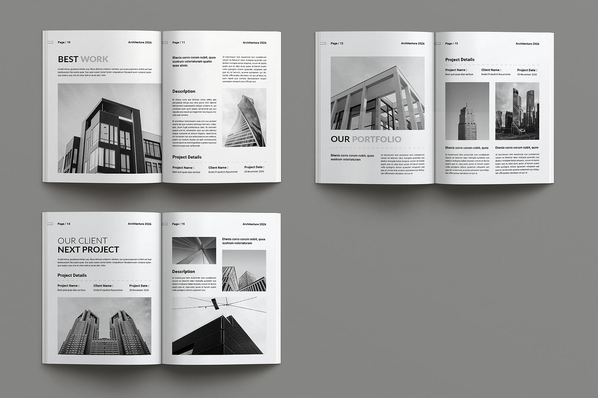 Architecture Brochure Template, a Brochure Template by Seeing-art (Photo 11 of 11)