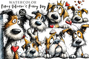 Funny Valentine's Peeking Dog Clipar, an Illustration by OK Design (Thumbnail 1 of 6)