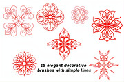 Elegant Decorative Brushes, a Brush Add-On by Print Haven (Thumbnail 1 of 4)