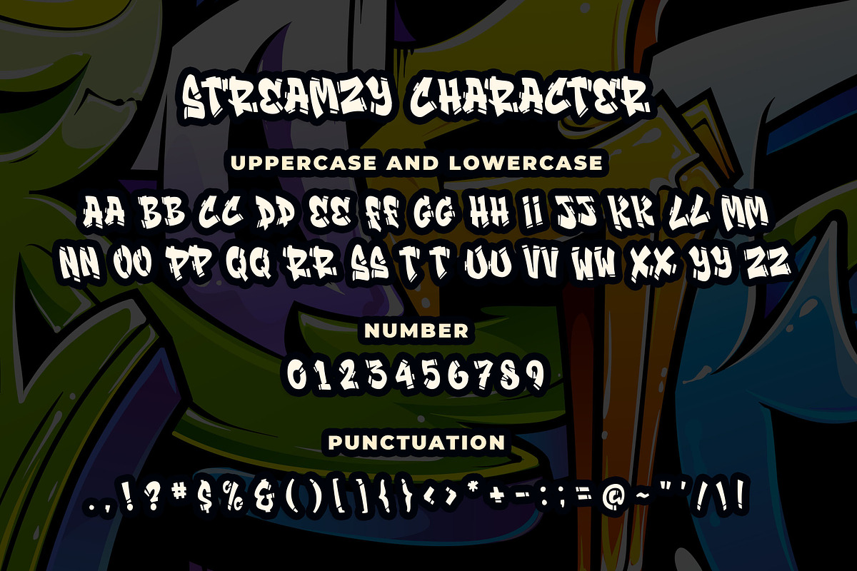 Streamzy Graffiti Font- INTRO SALE preview 5