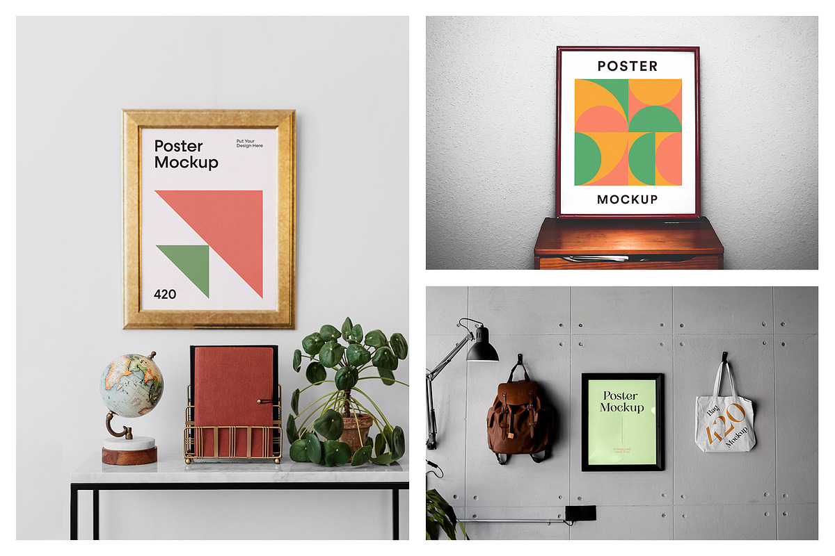 Picture and Poster Frame Mockups, a Print Template by MockupForest (Photo 6 of 10)