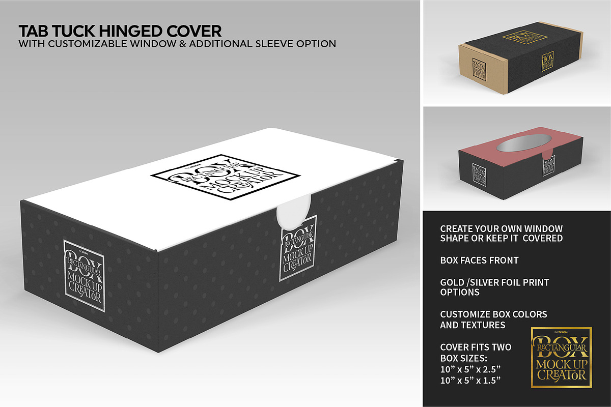Rectangular Box Mock Up Creator, a Packaging Mockup by INCDesign (Photo 7 of 44)