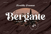 Bergante Classy Serif Font, a Script Font by Storytype Studio (Thumbnail 1 of 7)