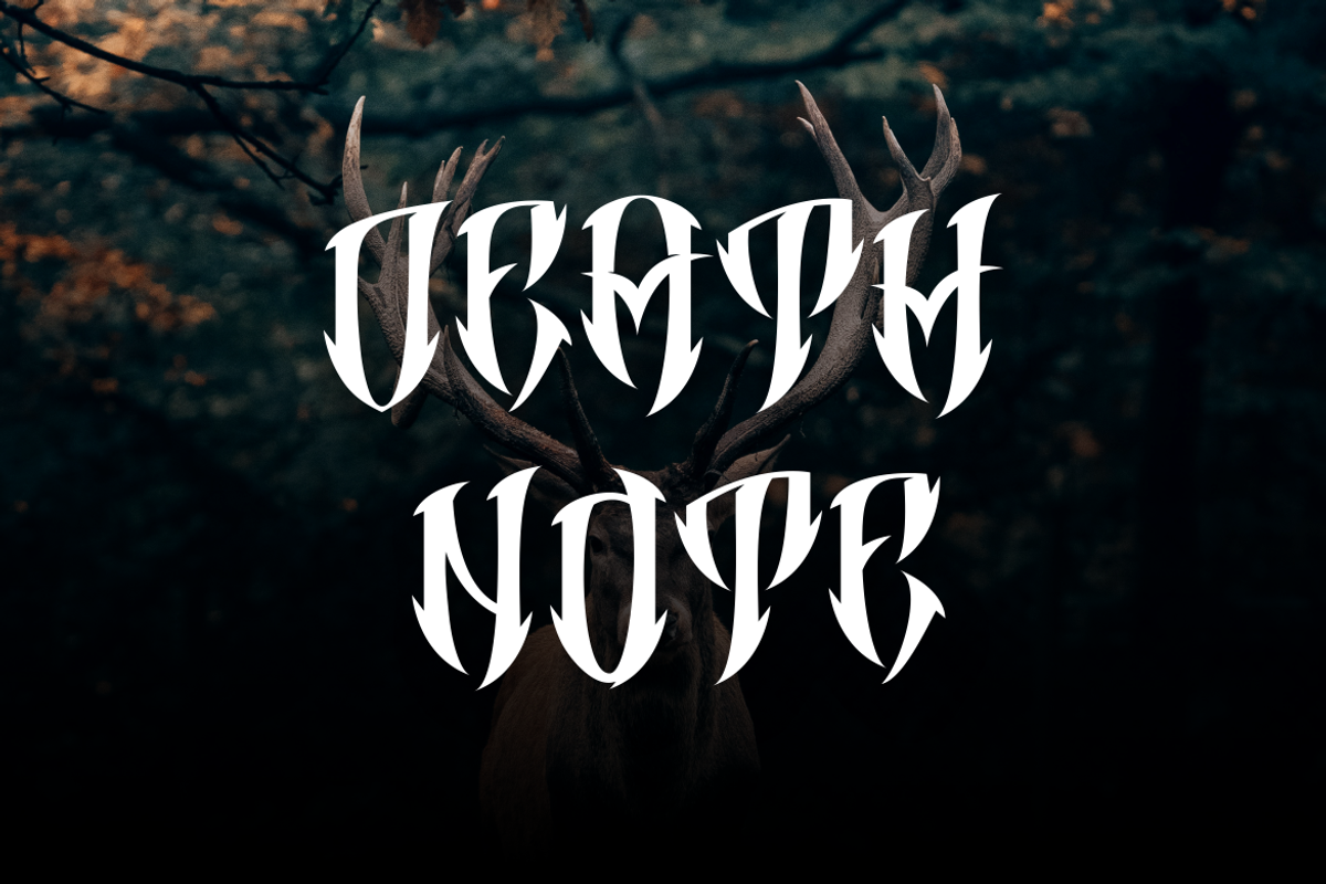 Masexa Font, a Blackletter Font by Onotype (Photo 2 of 3)