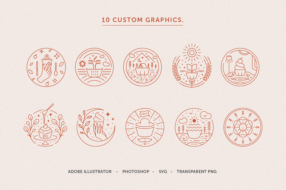 Cupcake Branding Kit, a Branding & Logo Template by Refolve Design (Photo 7 of 15)