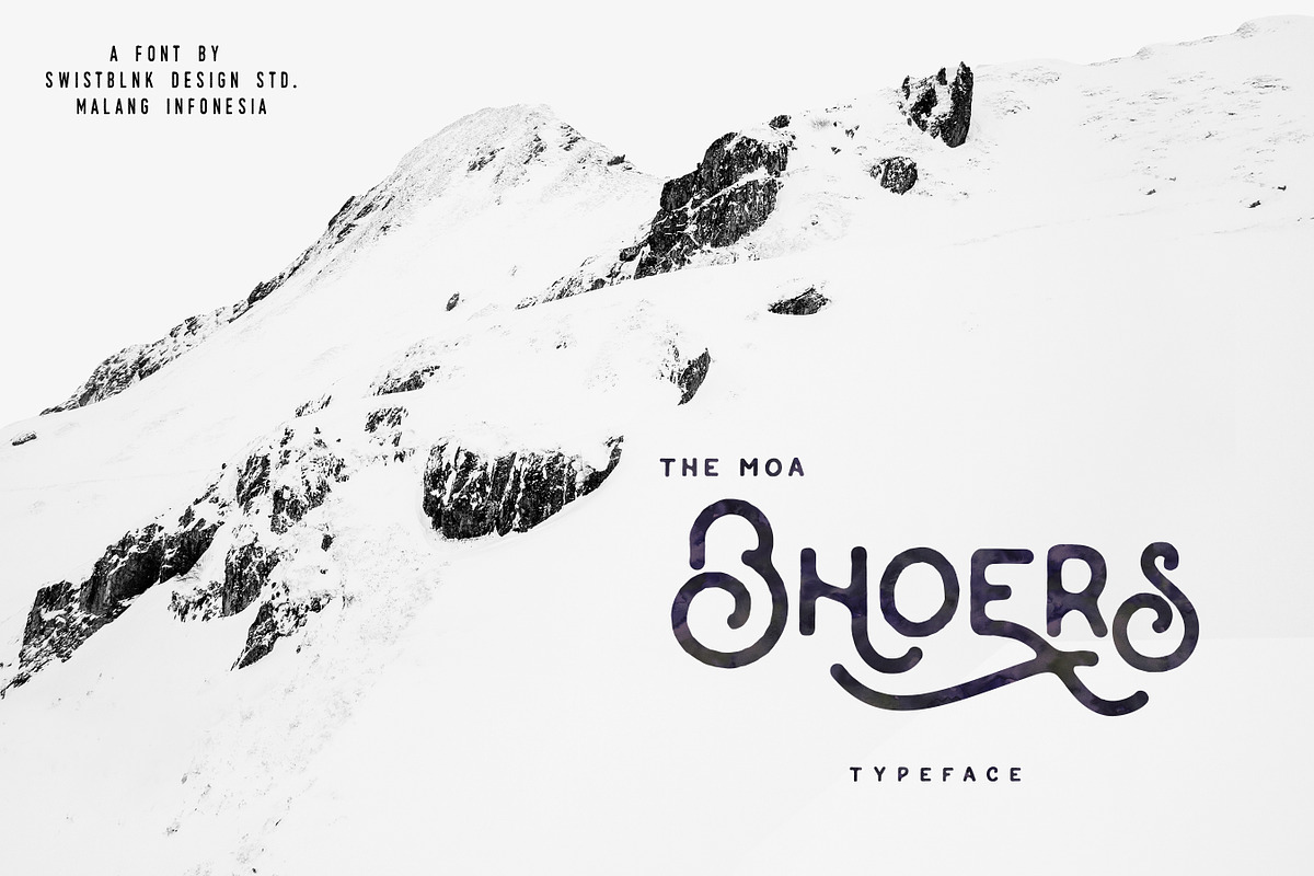 Moabhoers Typeface, a Font by Swistblnk Std. (Photo 7 of 8)