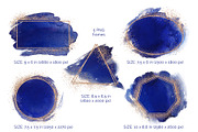 Sapphire & Gold abstract clipart, a Texture Graphic by My Wondercolor (Thumbnail 5 of 7)