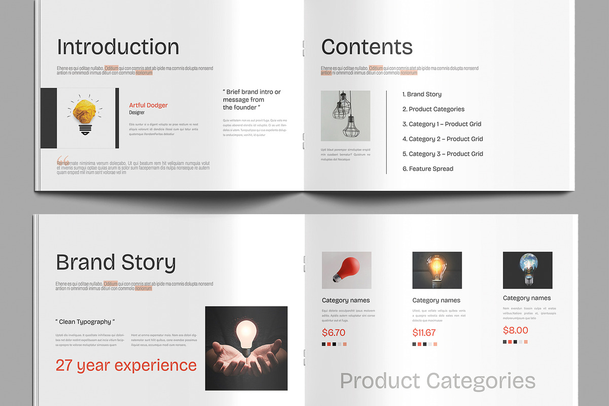 Modern Catalog Design for Business preview 3
