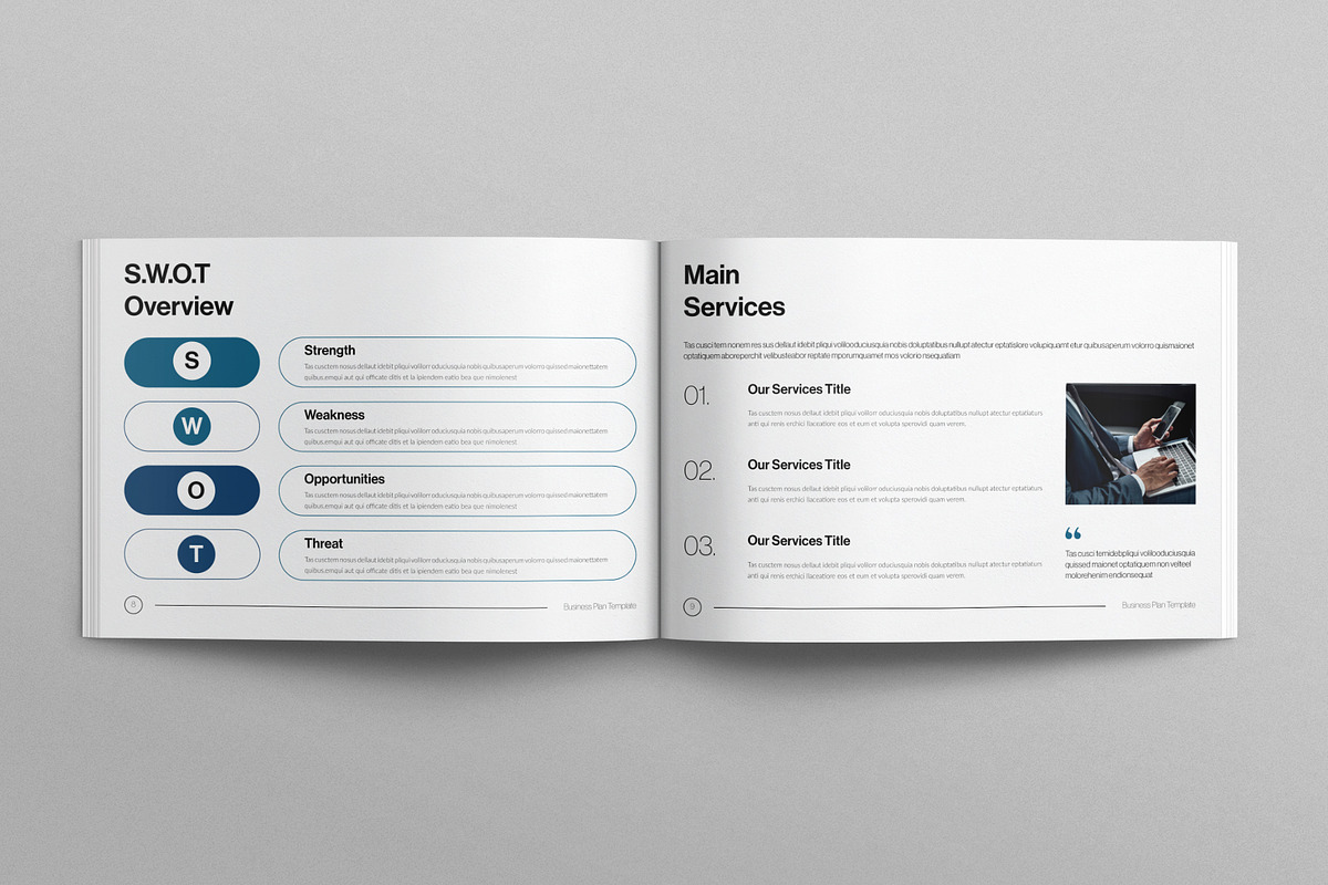 Digital Business Plan Landscape, a Brochure Template by E-Type (Photo 6 of 7)