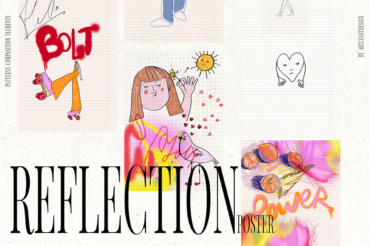 Reflection Scribble & Posters, an Object Graphic by nadispasibenko (Photo 13 of 15)