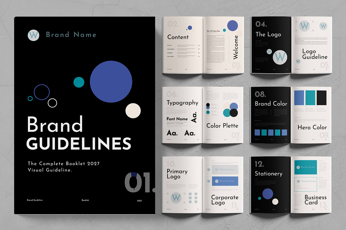 Modern Brand Guideline Bundle preview 8