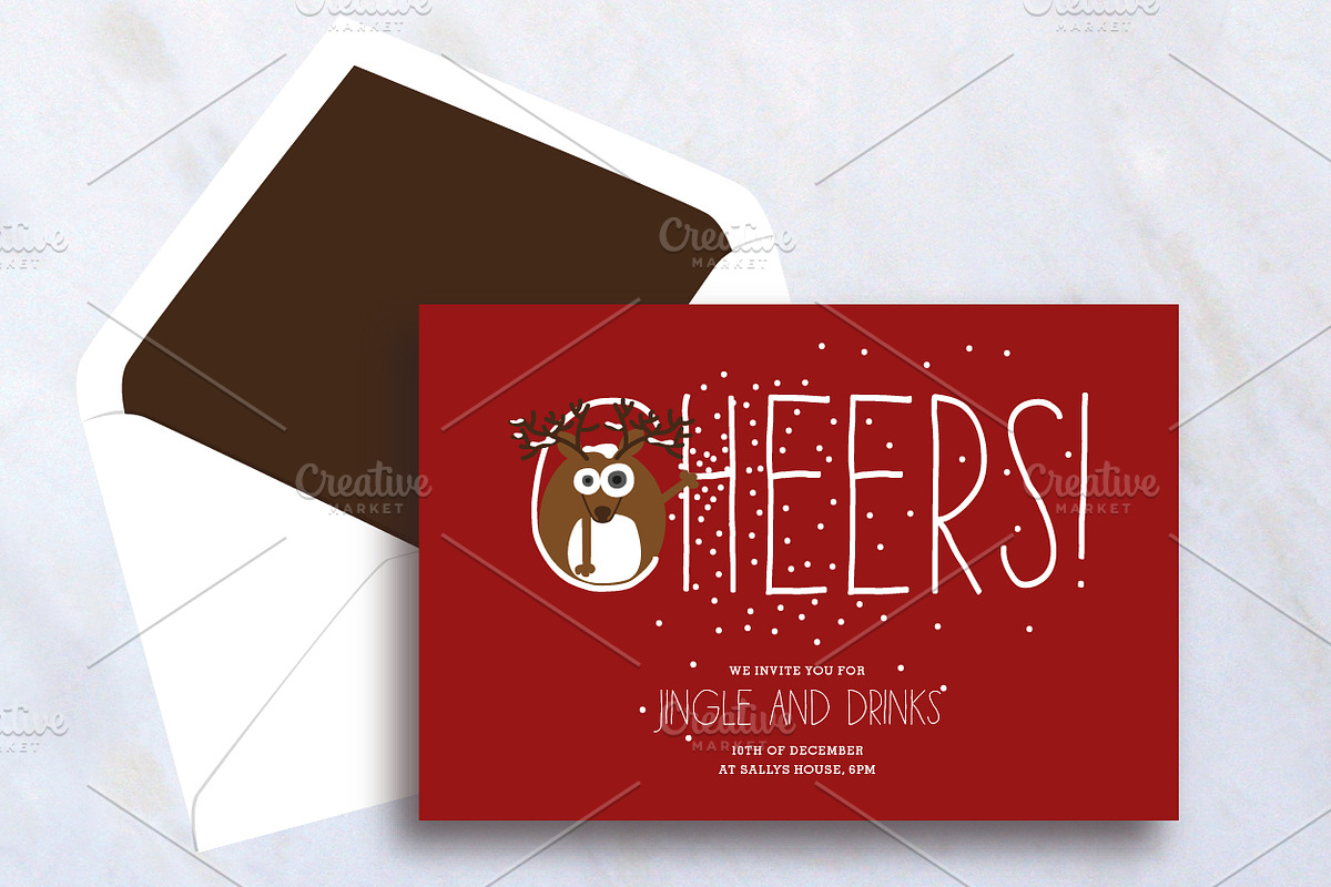 Christmas Invitation Card, an Invitation Template by stockhype (Photo 1 of 2)