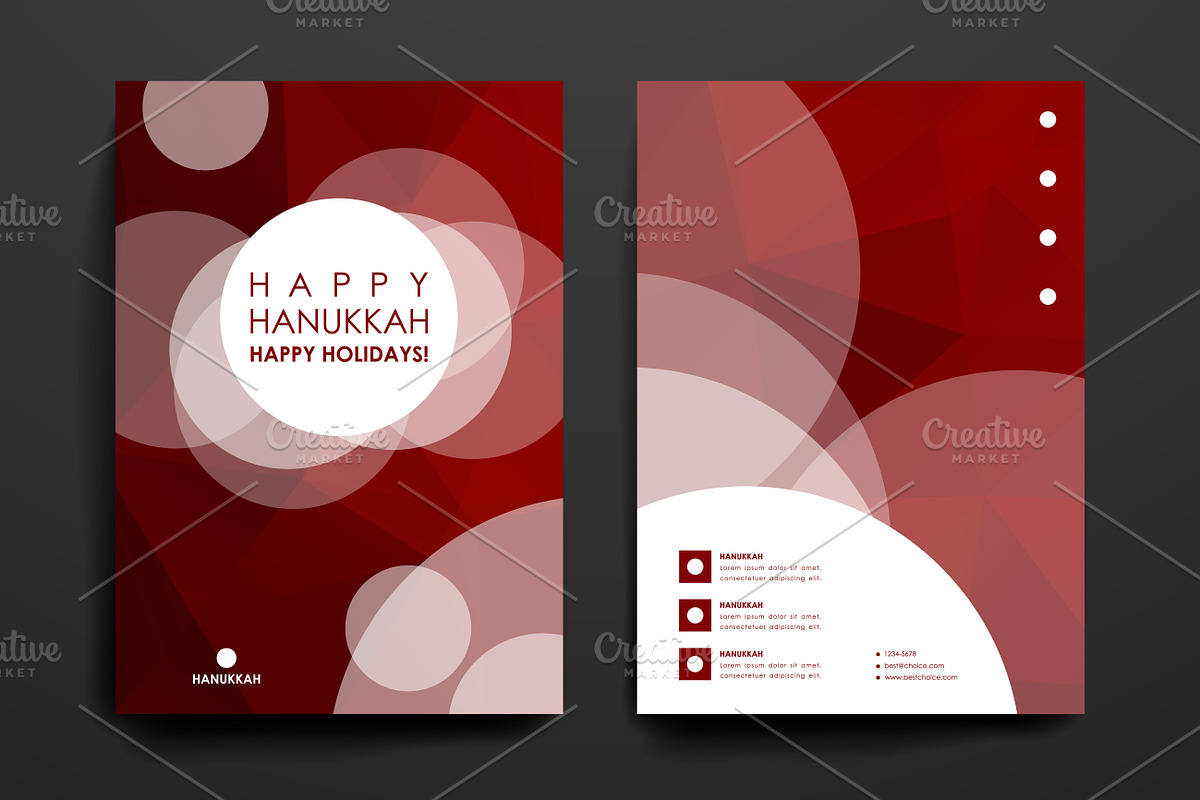 Hanukkah. 9 Brochure Templates, a Brochure Template by Palau (Photo 9 of 9)