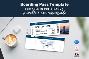 Boarding Pass Template PDF & Canva