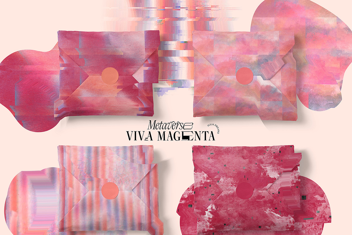 Viva Magenta Textured Collection, a Texture Graphic by Julia Dreams (Photo 7 of 10)