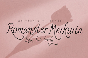 Romanster Merkuria - Elegant Script
