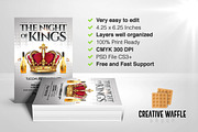 The Night of Kings Flyer Template, a Flyer Template by Creative Waffle (Thumbnail 4 of 5)