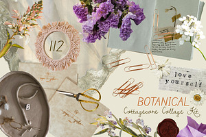 Botanical Cottagecore Journal Kit, an Object Graphic by Anzhelika