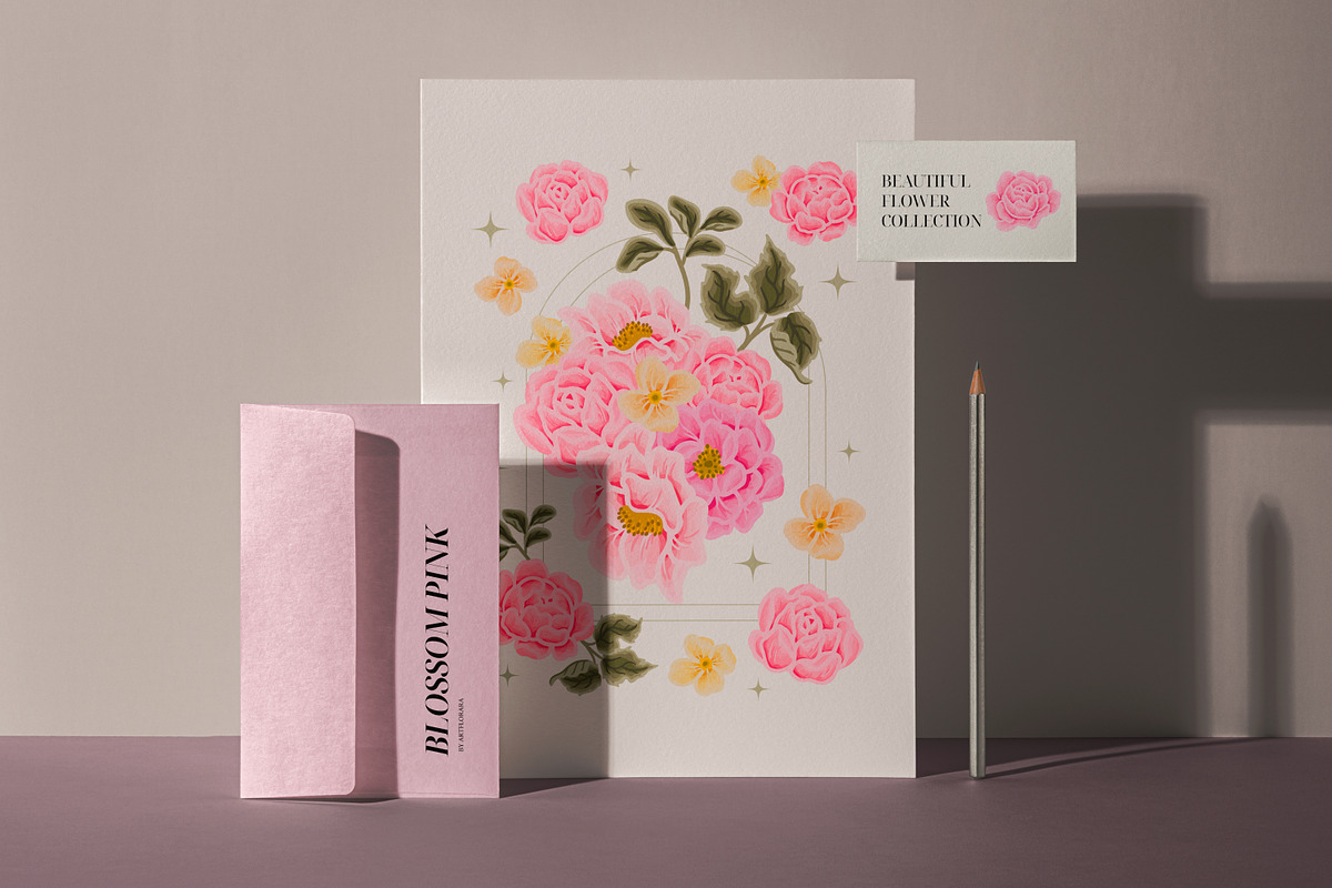BLOSSOM PINK - Flower Collection, an Object Graphic by Artflorara (Photo 2 of 15)