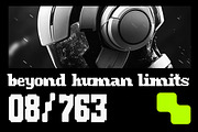 Joypixel - Pixelated Display Font, a Sans Serif Font by Brand Earth (Thumbnail 6 of 6)