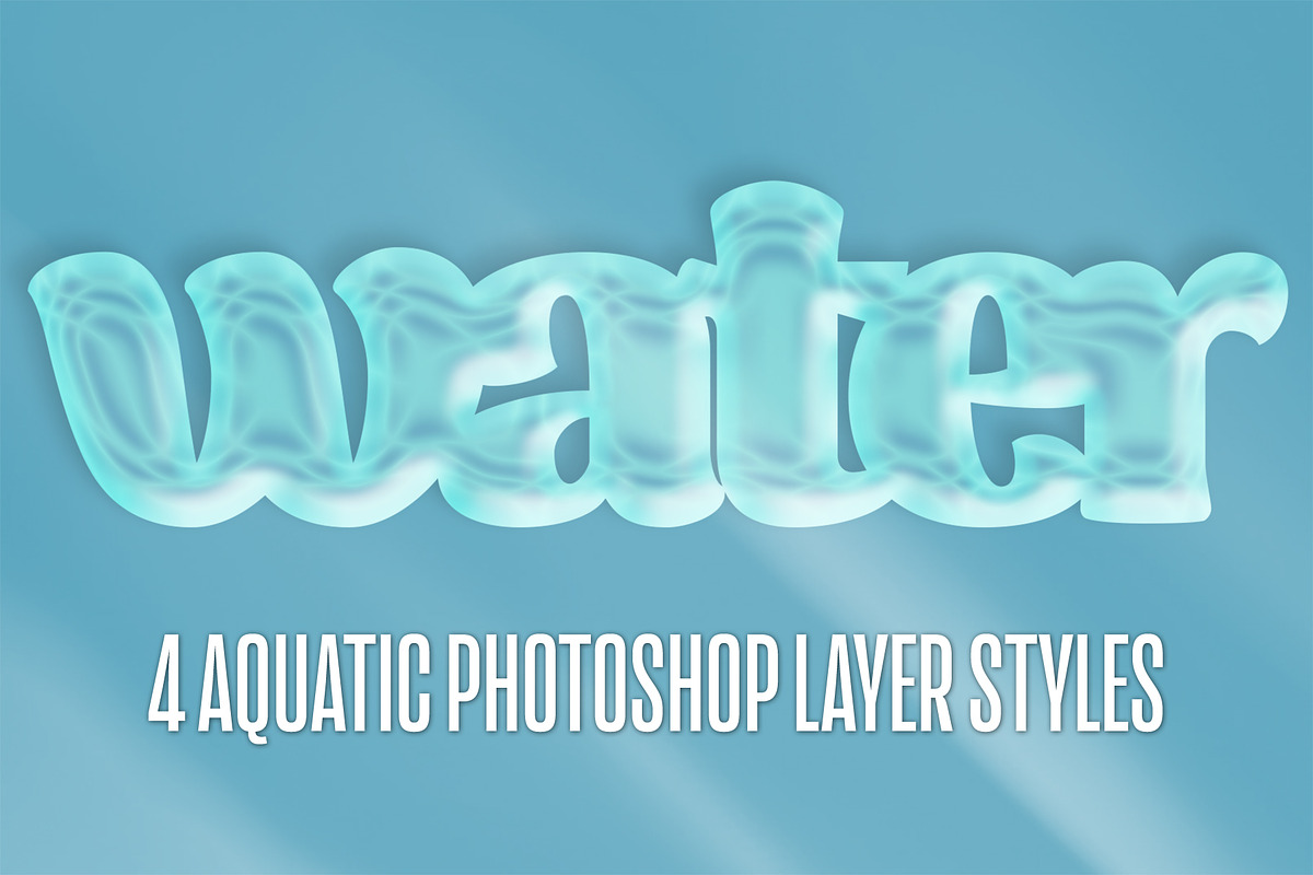 4 Water Photoshop Layer Styles, a Layer Style Add-On by P-G-H (Photo 4 of 4)