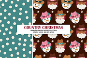 Country Christmas Seamless Patterns, a Pattern Graphic by Alanna Messina Design Co (Thumbnail 5 of 8)