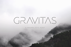 GRAVITAS Modern font